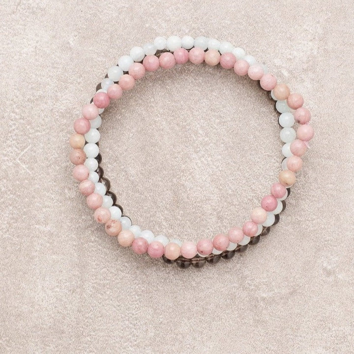 Lovely Tricolor Edelstein - Armband Set - LAMIVA.de
