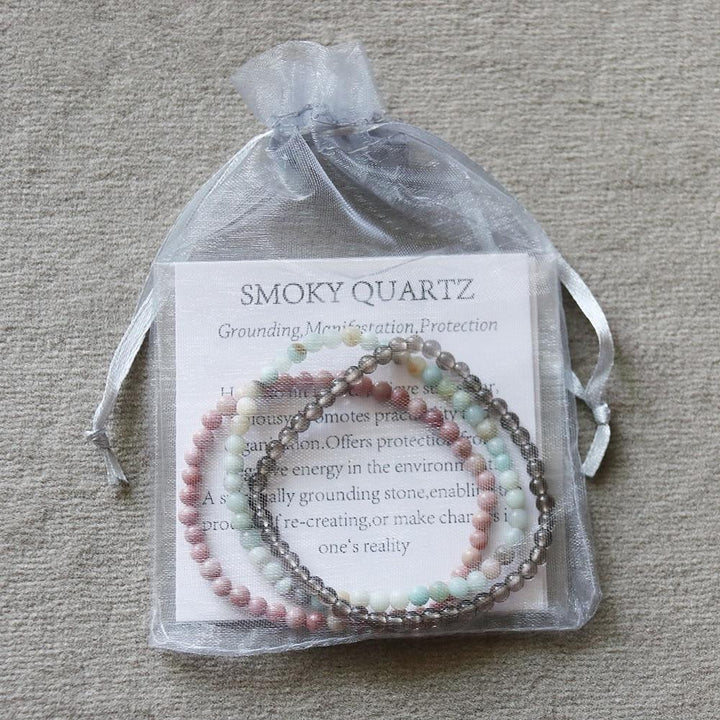 Lovely Tricolor Edelstein - Armband Set - LAMIVA.de