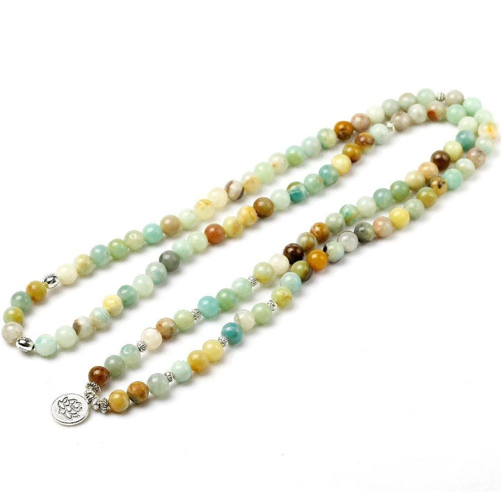 Shiny Amazonit - Mala Kette - LAMIVA.de - Yoga Schmuck - Spiritualität
