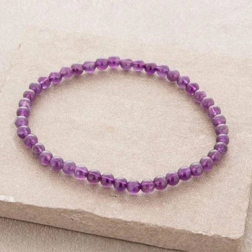 Amethyst Edelstein Mini - Armband - LAMIVA.de - Yoga Schmuck - Spiritualität