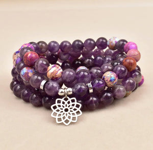 Amethyst Flower - Kette - LAMIVA.de - Yoga Schmuck - Spiritualität