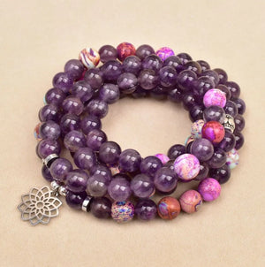 Amethyst Flower - Kette - LAMIVA.de - Yoga Schmuck - Spiritualität