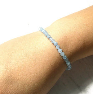 Aquamarin Edelstein Mini - Armband - LAMIVA.de - Yoga Schmuck - Spiritualität