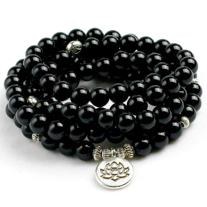 Art Onyx - Mala Kette - LAMIVA.de - Yoga Schmuck - Spiritualität