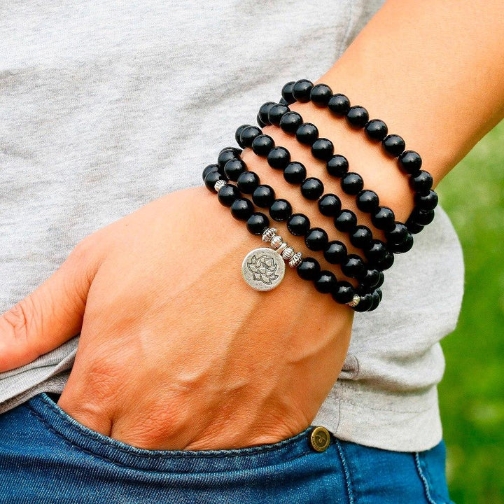 Art Onyx - Mala Kette - LAMIVA.de - Yoga Schmuck - Spiritualität