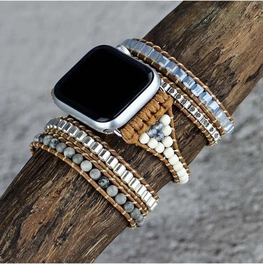 Atlantic Edelstein - Apple Watch Wickelarmband - LAMIVA.de - Yoga Schmuck - Spiritualität