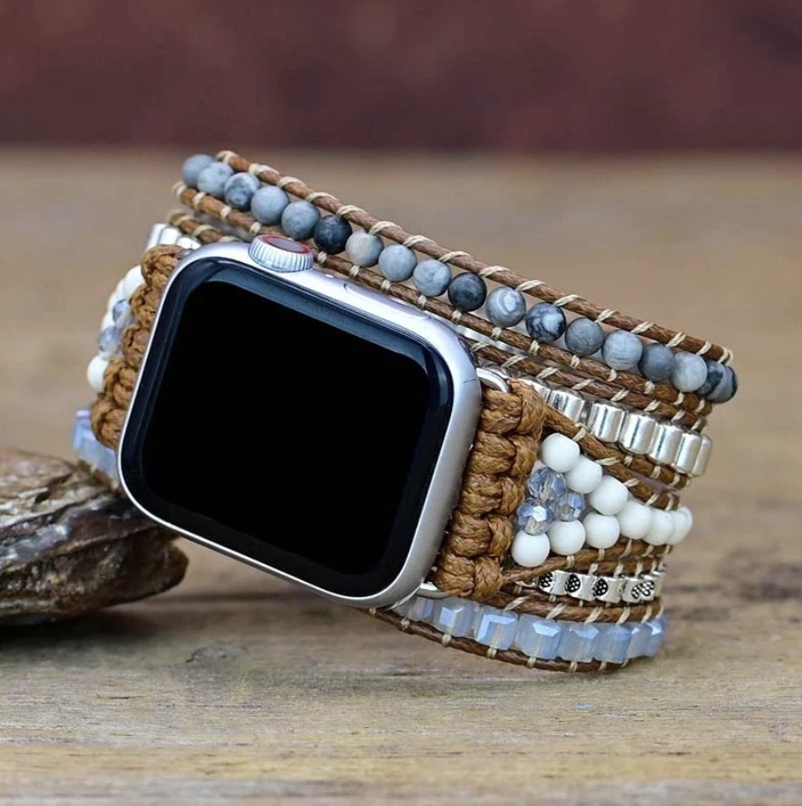 Atlantic Edelstein - Apple Watch Wickelarmband - LAMIVA.de - Yoga Schmuck - Spiritualität