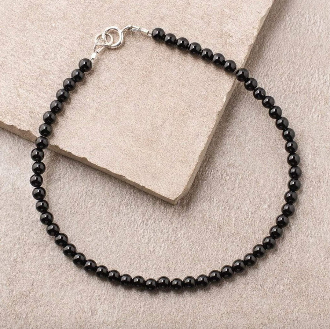 Black Onyx - Fusskette - LAMIVA.de - Yoga Schmuck - Spiritualität