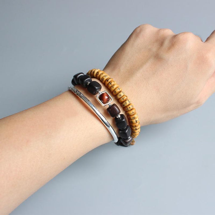 Black Red Wood - Armband - LAMIVA.de - Yoga Schmuck - Spiritualität