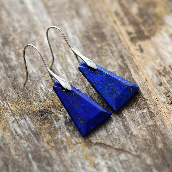 Blauer Lapislazuli - Ohrring - LAMIVA.de - Yoga Schmuck - Spiritualität