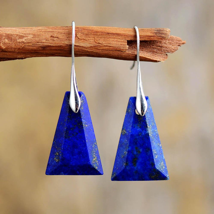 Blauer Lapislazuli - Ohrring - LAMIVA.de - Yoga Schmuck - Spiritualität