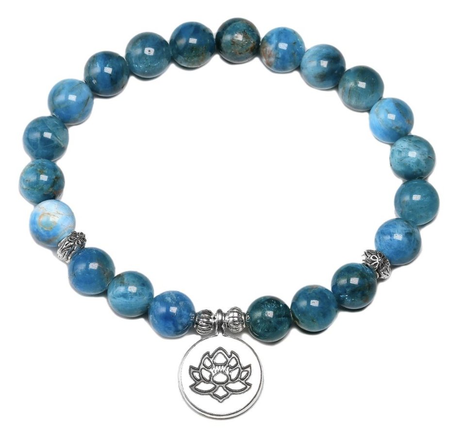 Bleu Apatit - Armband - LAMIVA.de - Yoga Schmuck - Spiritualität