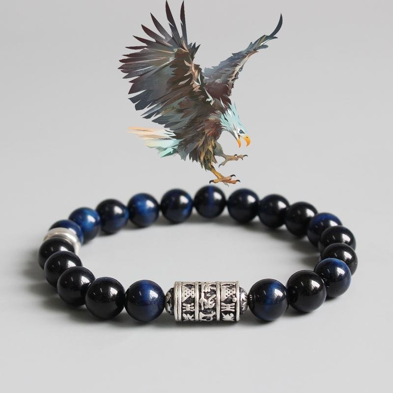 Blue Eagle Tigereye - Armband - LAMIVA.de - Yoga Schmuck - Spiritualität