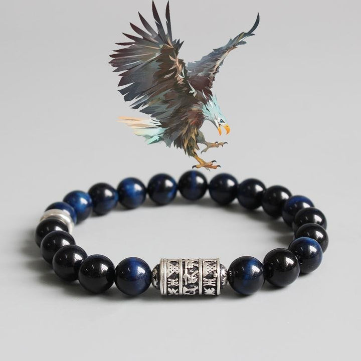 Blue Eagle Tigereye - Armband - LAMIVA.de - Yoga Schmuck - Spiritualität