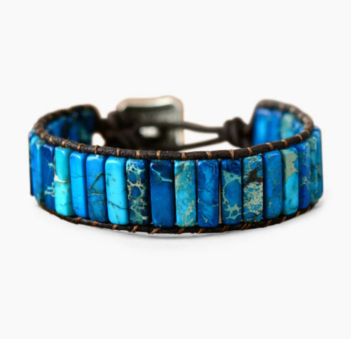 Blue Kite Jaspis - Armband - LAMIVA.de - Yoga Schmuck - Spiritualität