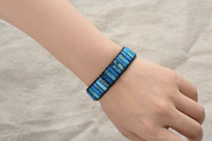 Blue Kite Jaspis - Armband - LAMIVA.de - Yoga Schmuck - Spiritualität