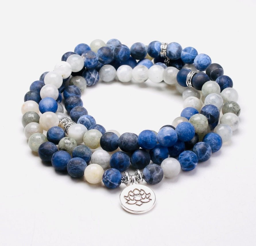 Blue Ocean Achat - Kette - LAMIVA.de - Yoga Schmuck - Spiritualität