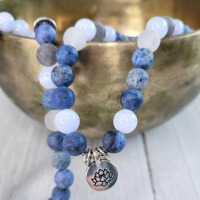 Blue Ocean Achat - Kette - LAMIVA.de - Yoga Schmuck - Spiritualität