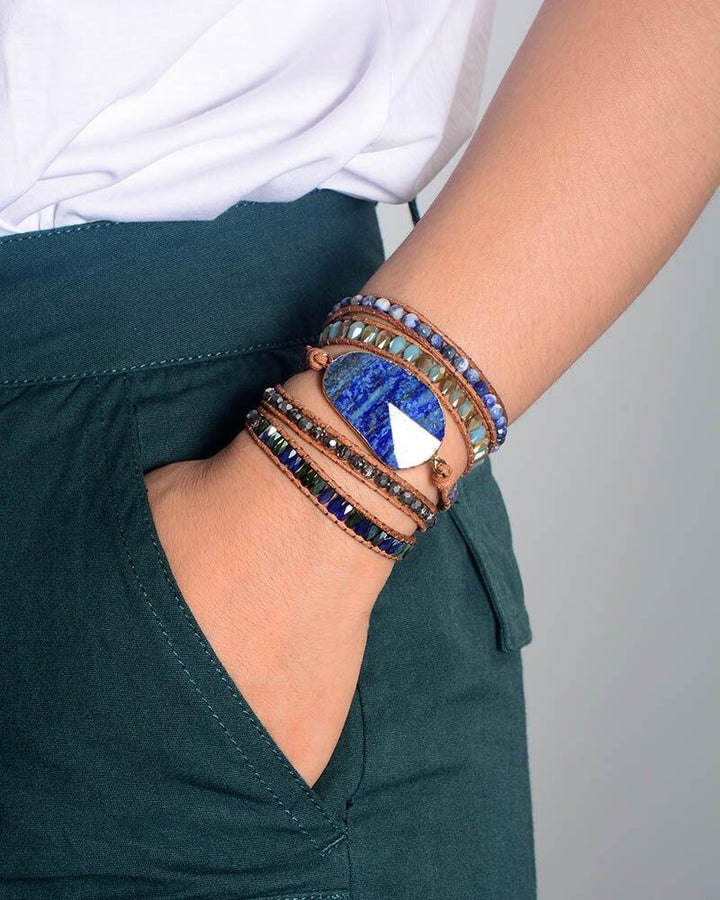 Blue Ocean Lapislazuli - Armband - LAMIVA.de