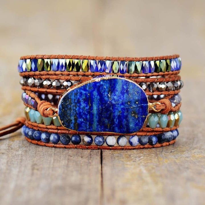 Blue Ocean Lapislazuli - Armband - LAMIVA.de