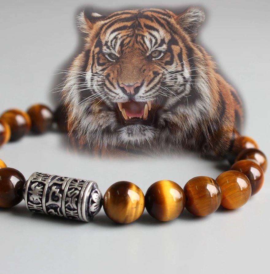 Brown Eagle Tigereye - Armband - LAMIVA.de - Yoga Schmuck - Spiritualität