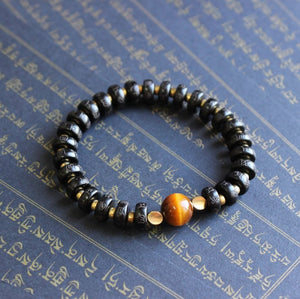 Brown Tigereye Cat - Armband - LAMIVA.de - Yoga Schmuck - Spiritualität