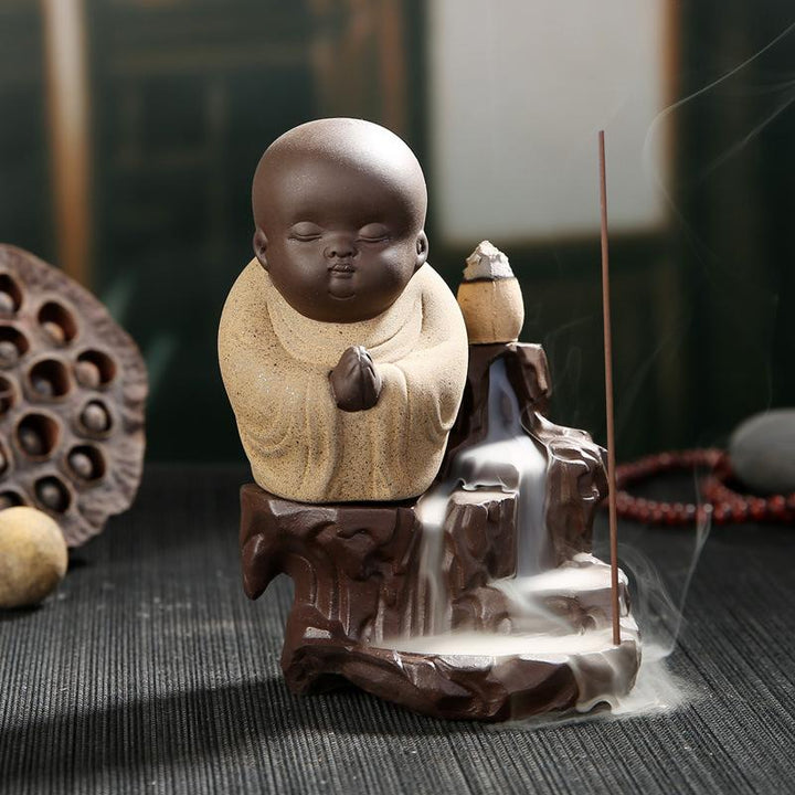 Buddha Räucherstatue mit Rückfluss - LAMIVA.de - Yoga Schmuck - Spiritualität