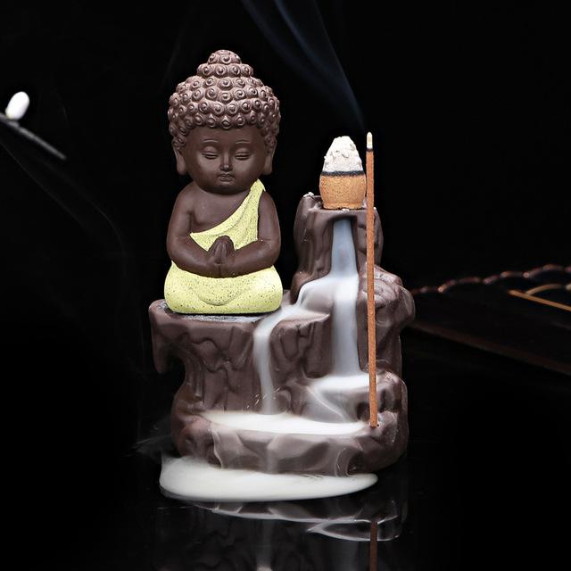 Buddha Räucherstatue mit Rückfluss - LAMIVA.de - Yoga Schmuck - Spiritualität