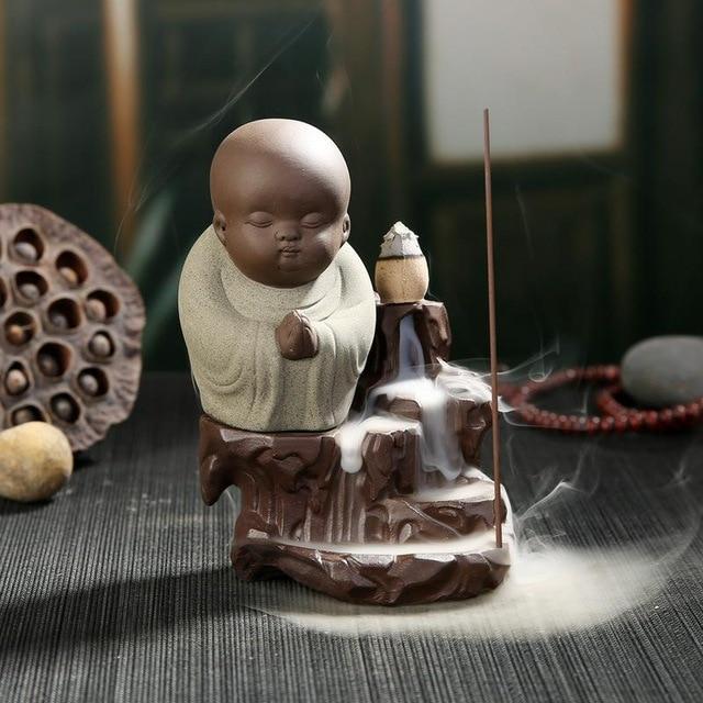 Buddha Räucherstatue mit Rückfluss - LAMIVA.de - Yoga Schmuck - Spiritualität