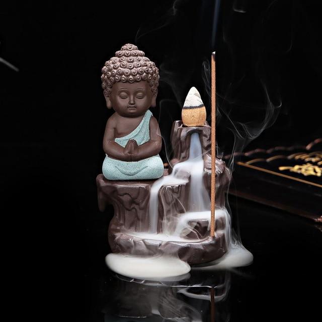 Buddha Räucherstatue mit Rückfluss - LAMIVA.de - Yoga Schmuck - Spiritualität