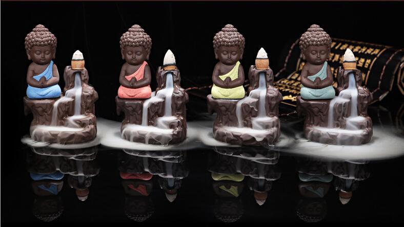 Buddha Räucherstatue mit Rückfluss - LAMIVA.de - Yoga Schmuck - Spiritualität