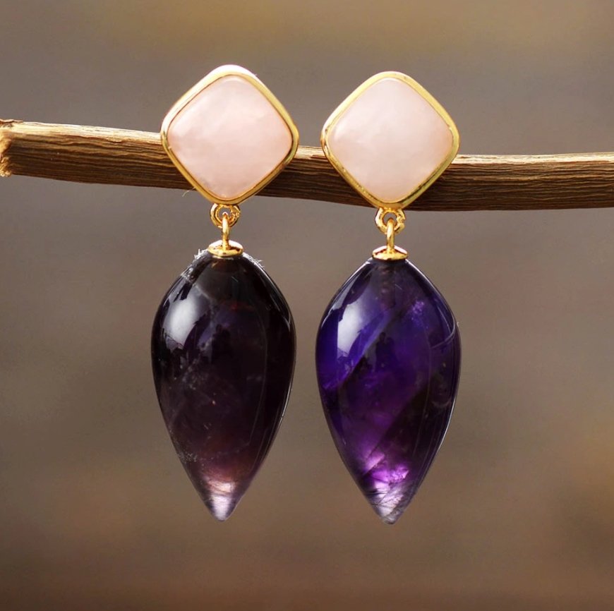 Candy Amethyst - Ohrringe - LAMIVA.de - Yoga Schmuck - Spiritualität