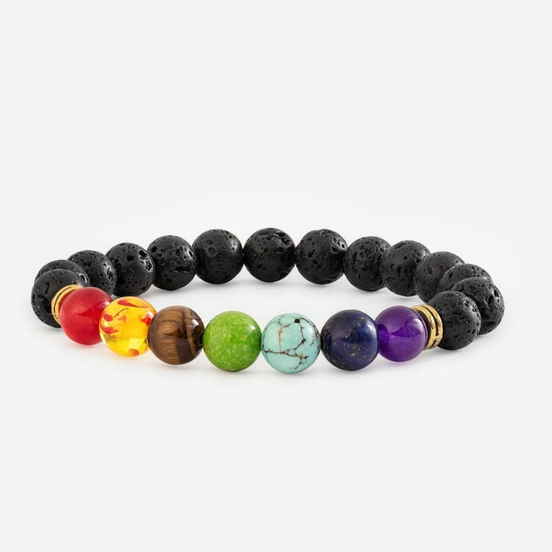 Chakra Balance Lava - Armband - LAMIVA.de - Yoga Schmuck - Spiritualität