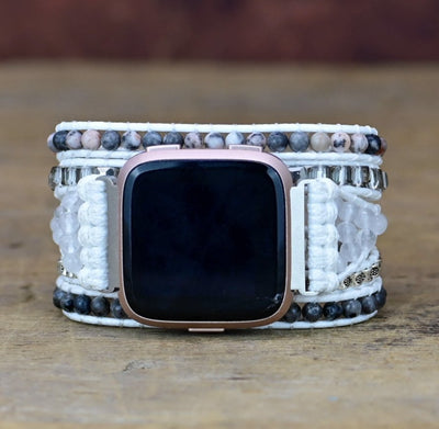 Druzy Edelstein - Fitbit Uhr Wickelarmband - LAMIVA.de - Yoga Schmuck - Spiritualität
