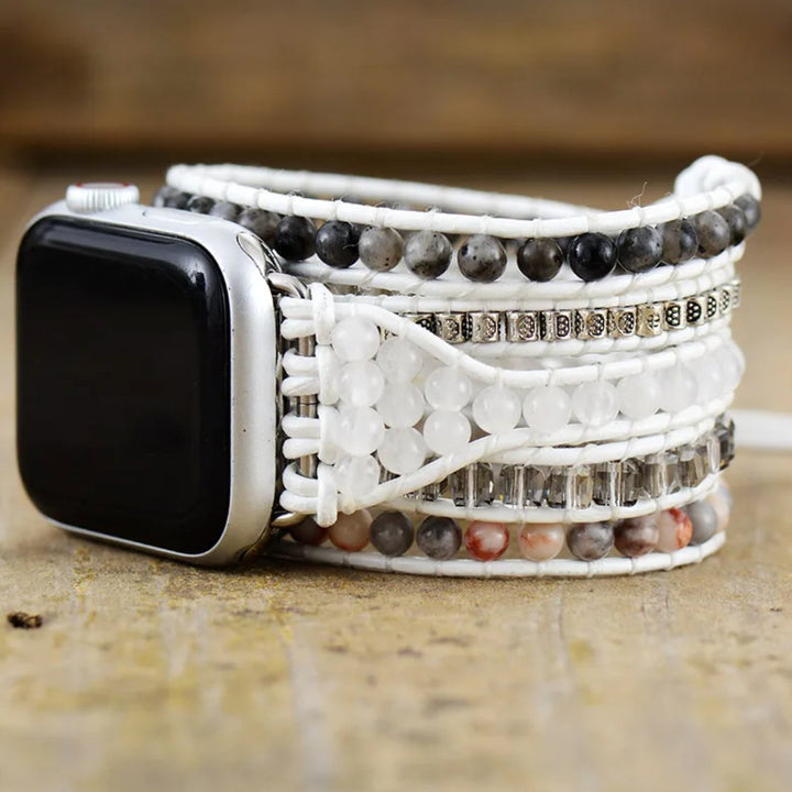 Edelstein - Apple Watch Wickelarmband - LAMIVA.de - Yoga Schmuck - Spiritualität