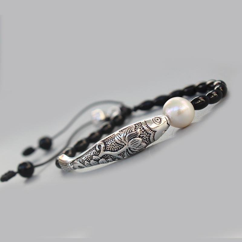 Fish Blurry Achat - Armband - LAMIVA.de - Yoga Schmuck - Spiritualität