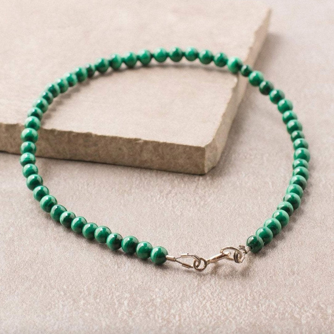 Green Malachit- Fusskette - LAMIVA.de - Yoga Schmuck - Spiritualität