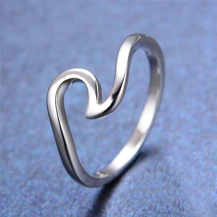 "Happy Wave" - Silber Ring - LAMIVA.de - Yoga Schmuck - Spiritualität