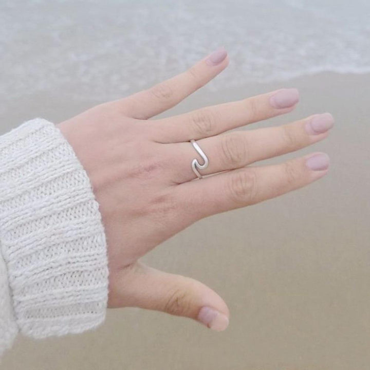 "Happy Wave" - Silber Ring - LAMIVA.de - Yoga Schmuck - Spiritualität