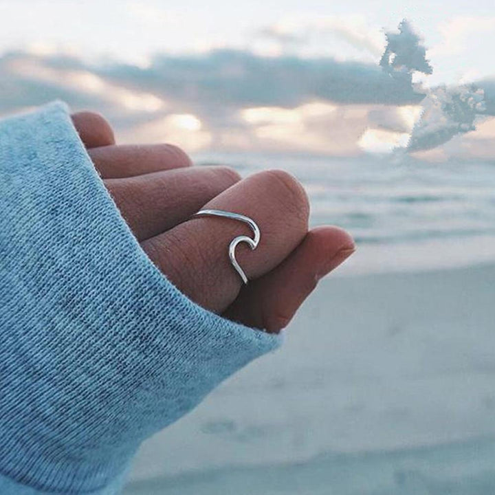 "Happy Wave" - Silber Ring - LAMIVA.de - Yoga Schmuck - Spiritualität