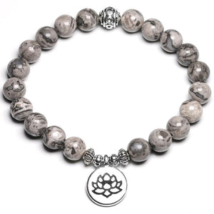 Jaspis Beads - Armband - LAMIVA.de - Yoga Schmuck - Spiritualität