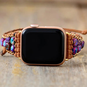 Kaiser Jaspis - Apple Watch Wickelarmband - LAMIVA.de - Yoga Schmuck - Spiritualität