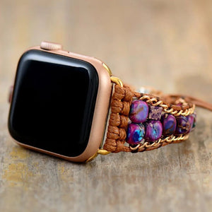 Kaiser Jaspis - Apple Watch Wickelarmband - LAMIVA.de - Yoga Schmuck - Spiritualität