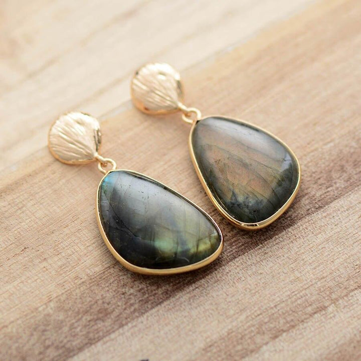 Labradorite Classy - Ohrringe - LAMIVA.de - Yoga Schmuck - Spiritualität