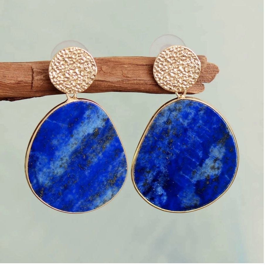 Lapislazuli Earth - Ohrringe - LAMIVA.de - Yoga Schmuck - Spiritualität