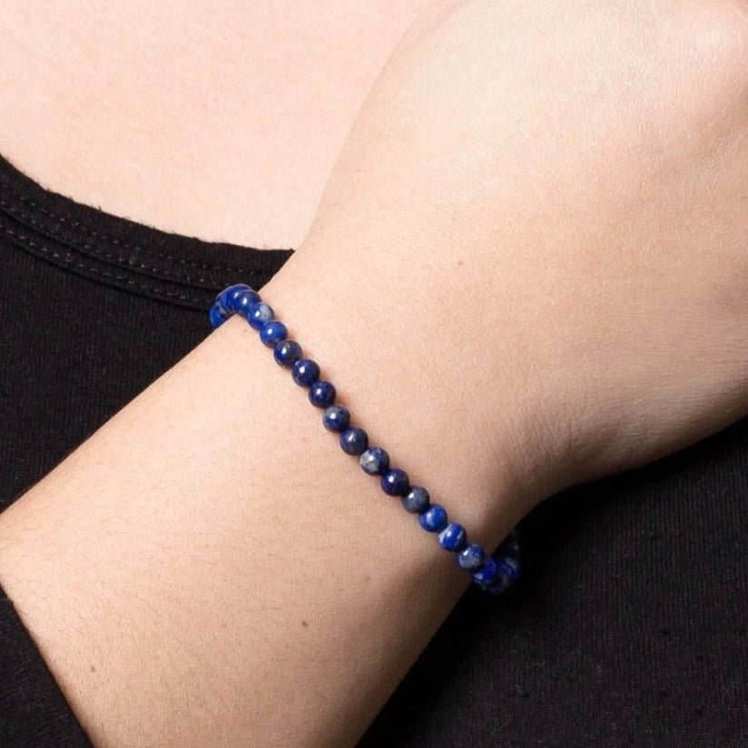 Lapislazuli Edelstein Mini - Armband - LAMIVA.de - Yoga Schmuck - Spiritualität