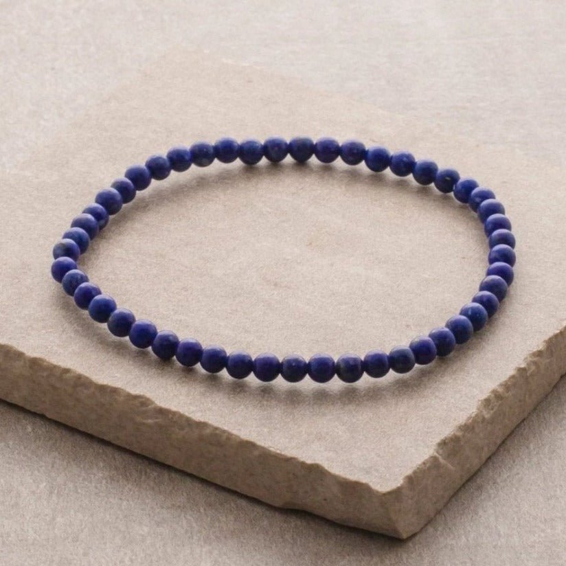 Lapislazuli Edelstein Mini - Armband - LAMIVA.de - Yoga Schmuck - Spiritualität