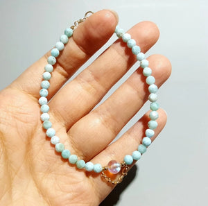 Larimar Aqua - Armband - LAMIVA.de - Yoga Schmuck - Spiritualität