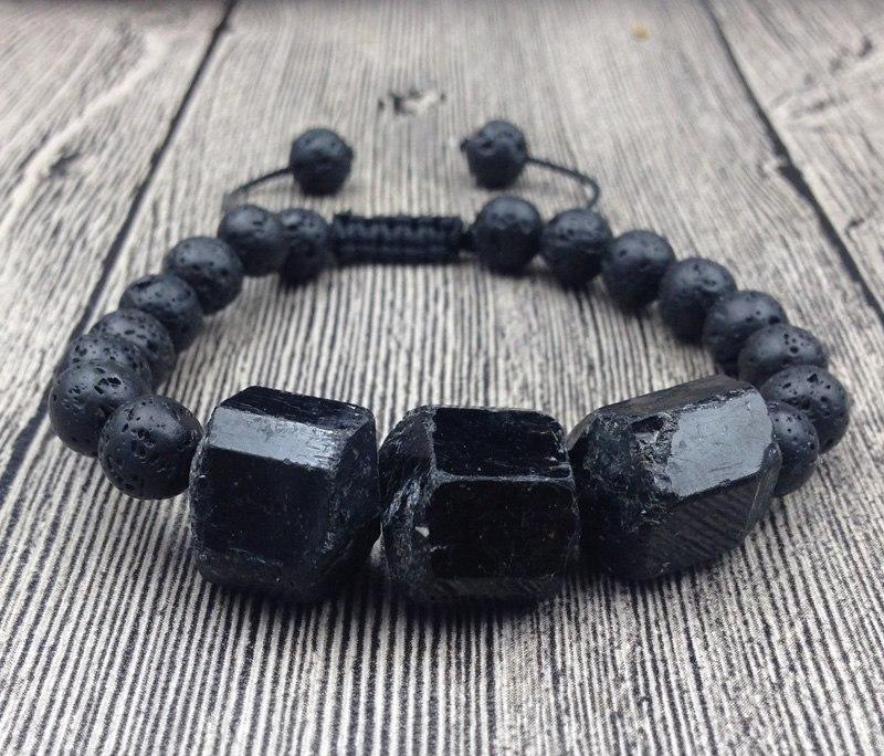 Lava Schutz Turmalin - Armband - LAMIVA.de - Yoga Schmuck - Spiritualität