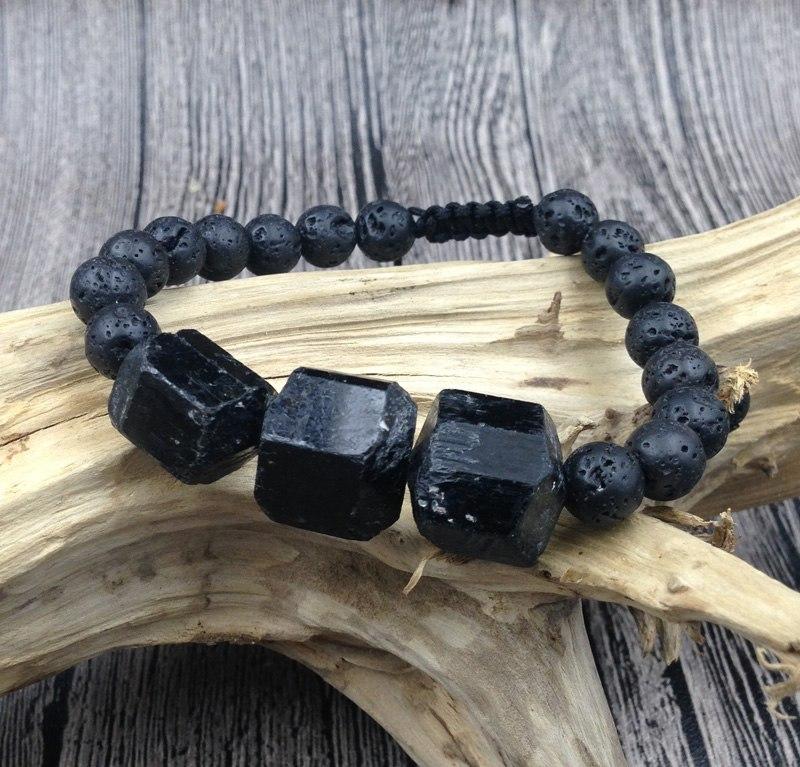 Lava Schutz Turmalin - Armband - LAMIVA.de - Yoga Schmuck - Spiritualität